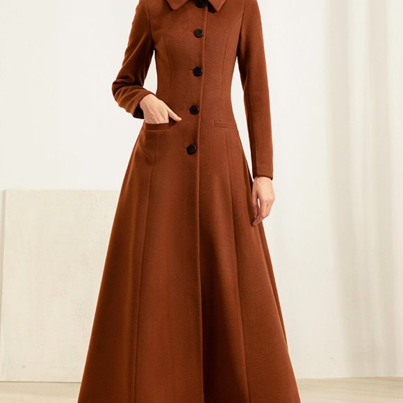 Long Full Wool Jacket - Picture 3 of 3